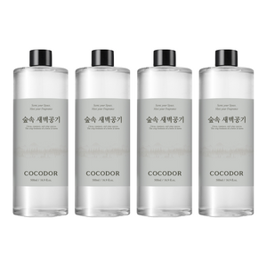 코코도르 디퓨저 리필, 숲속새벽공기, 500ml, 4개