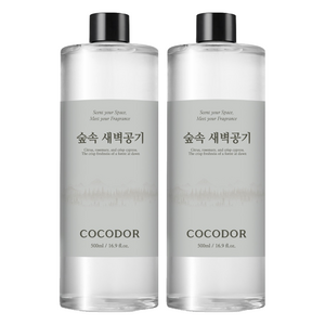 코코도르 디퓨저 리필, 숲속새벽공기, 500ml, 2개