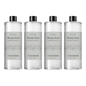 코코도르 디퓨저 리필, 우디호텔, 500ml, 4개