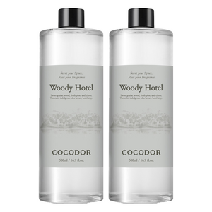 코코도르 디퓨저 리필, 우디호텔, 500ml, 2개