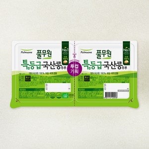 풀무원 특등급 국산콩 두부 부침찌개 겸용, 300g, 2개입