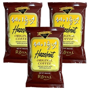 로얄 헤이즐넛향 인스턴트 커피, 227g, 1개입, 3개