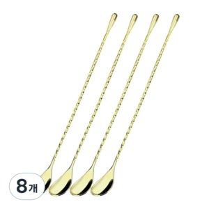 착한살림 스텐304 바스푼 30cm, 골드, 8개