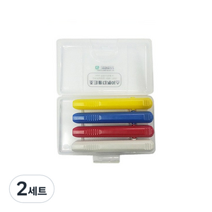 그린 초크 홀더 4종 + 케이스, 혼합색상, 2세트