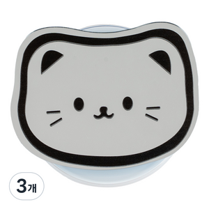 구스페리 동물 맥세이프 미러 스마트톡, 07 까망야옹이, 3개