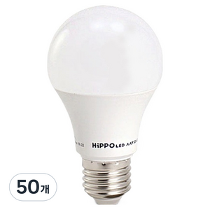 HiPPO 빅토리 LED 전구 램프 파티라이트 연등선 작업등 14W E26, 전구색, 50개