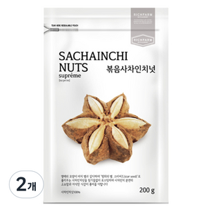 리치팜너트 수프림 볶음사차인치넛, 200g, 2개