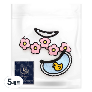 딩동펫 블리블리 케이프 스카프 2p, 벚꽃, 5세트