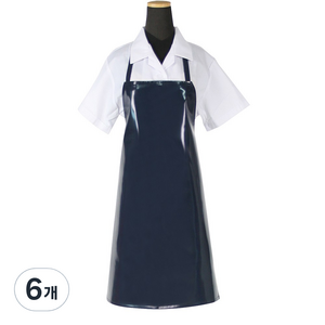 에이앤지 양면코팅 방수앞치마 소, 곤색, 6개