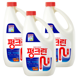 펑크린 배수구세정제, 1.7L, 3개