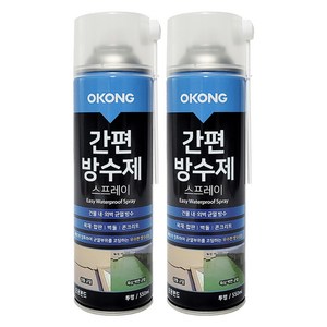 오공 스프레이 간편 방수제 투명 550ml, 2개