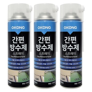 오공 간편 방수제 스프레이 투명, 3개