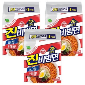 오뚜기 진비빔면 156g, 12개