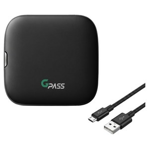 지패스 에어포인트 RF유선 하이패스 단말기 GPASS AP500S, 블랙, 단말기본체 + 양면부착거치대 + 퀵매뉴얼 + 시거잭케이블 + USB케이블