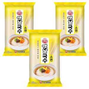 오뚜기옛날 국수 소면, 1.5kg, 3개