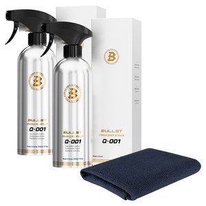 불렛 Q-001 스트라다 퀵 디테일러 물왁스 500ml 2p + 더클래스 다용도 타월 1p, 1세트