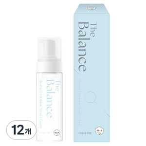 좋은느낌 더밸런스 여성청결제 폼 무향, 150ml, 12개