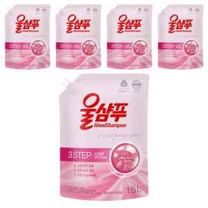 울샴푸 오리지널 리필, 1.5L, 5개