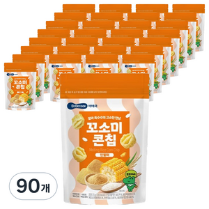 베베쿡 꼬소미 콘칩, 인절미맛, 25g, 90개