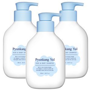 편강율 키즈 앤 베이비 샴푸 베이비파우더, 590ml, 3개