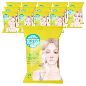 [비건뷰티] 아리얼 데일리 픽 각질 필링패드, 30매입, 15개