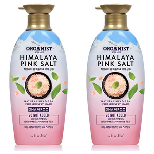 오가니스트 히말라야 핑크솔트 스케일링 샴푸, 500ml, 2개