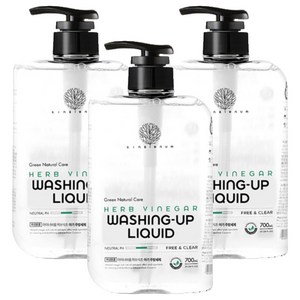 아이너바움 아기 주방세제 액상형 무향, 700ml, 3개