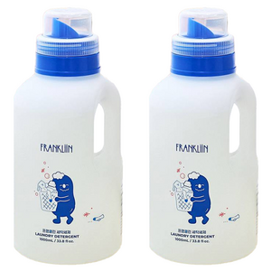 FRANKLIIN 세탁세제 무향, 1L, 2개