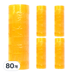 블루마토 투명테이프2 18mm x 25m, 80개