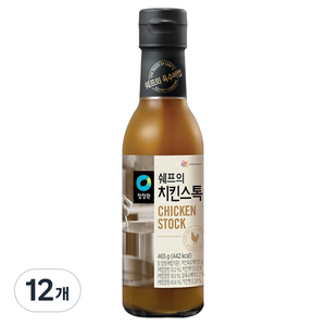 청정원 쉐프의 치킨스톡, 465g, 12개