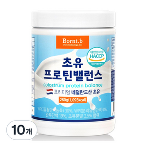 본트비 초유 프로틴 밸런스 파우더, 280g, 10개