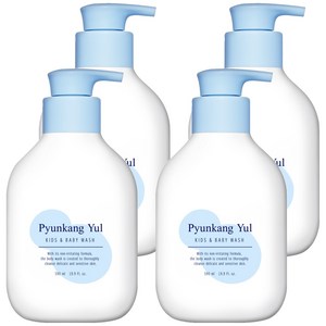 편강율 키즈 앤 베이비 바디워시 베이비파우더향, 590ml, 4개