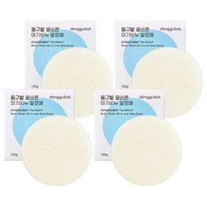 동구밭 올바른 아기비누 알로에, 100g, 4개
