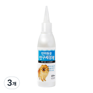 펫퍼스 반려동물 안구세정제, 120ml, 3개