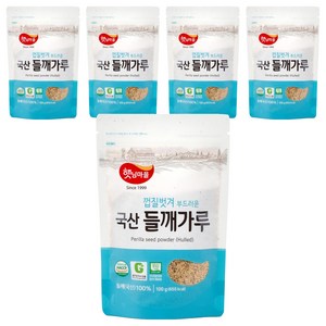 햇님마을 껍질벗겨 부드러운 국산 들깨가루, 100g, 5개