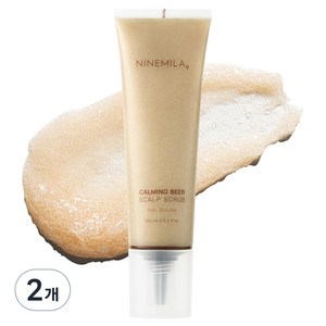 나인밀라 맥주효모 듀얼 두피 스케일링 스크럽, 200ml, 2개