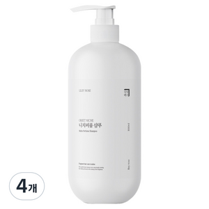 살림백서 니치 퍼퓸 샴푸 라일리로즈, 4개, 1L