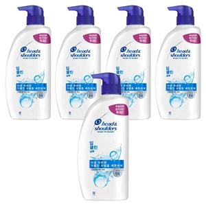 헤드앤숄더 두피 토탈 솔루션 샴푸 딥클린, 850ml, 5개