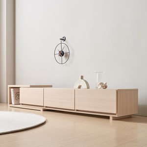 피오레 확장형 거실장 방문설치, 메이플