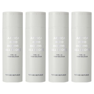네이처리퍼블릭 아프리카 버드 옴므 올인원 프레시 밸런서, 150ml, 4개