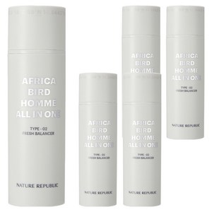 네이처리퍼블릭 아프리카 버드 옴므 올인원 프레시 밸런서, 150ml, 5개