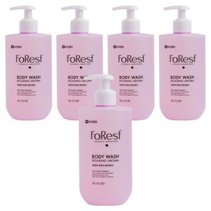그린핑거 포레스트 릴렉싱 아로마 저자극 바디워시 플로럴향, 500ml, 5개