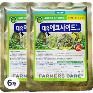 대유 에코사이드 수화제 비료, 100g, 6개
