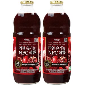 퍼니트 리얼유기농 NFC석류 주스, 1L, 2개