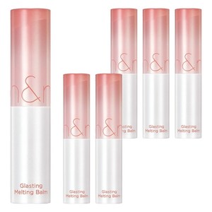 롬앤 글래스팅 멜팅 립밤, 06 카야 피그, 3.5g, 6개