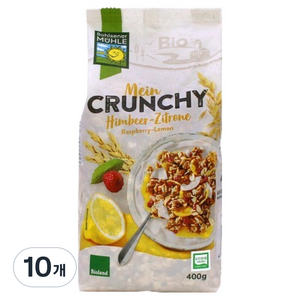 볼제너뮬러 유기농 요구르트 레몬 크런치 그래놀라, 400g, 10개