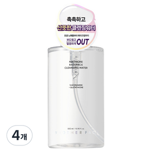 어나더페이스 나이아치온 빛 클렌징 워터, 4개, 500ml