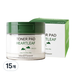 메디플라워 어성초 토너 패드 180ml, 60매입, 15개