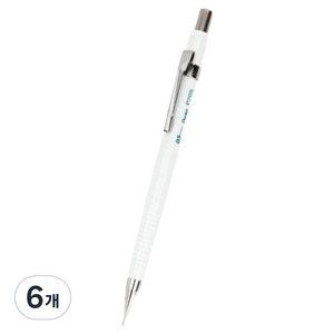 펜텔 제도 샤프 화이트 P205-WX, 0.5mm, 6개