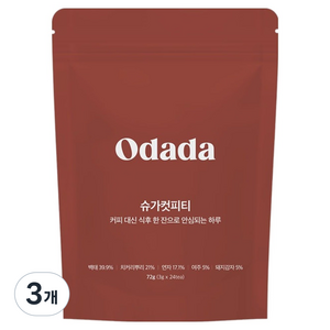 오다다 슈가컷피티, 3g, 24개입, 3개